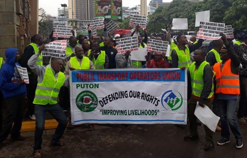 Taxi drivers in Nairobi calling for better working conditions
