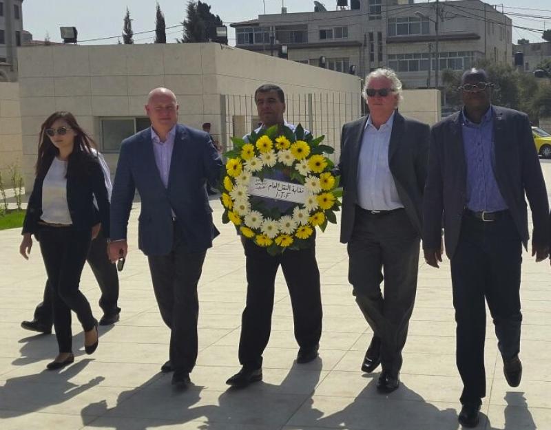 An ITF delegation visited Israel and Palestine in September 2015