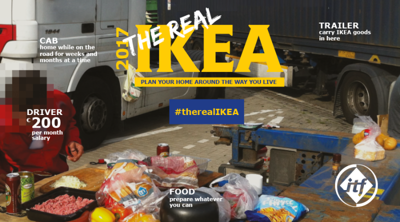 Some drivers transporting IKEA goods are enduring awful living conditions