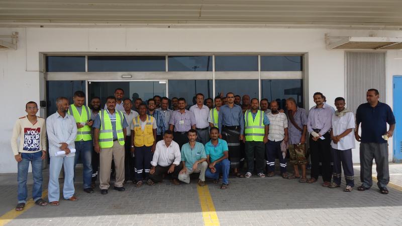 Members of the Labour Committee for Aden Container Terminal