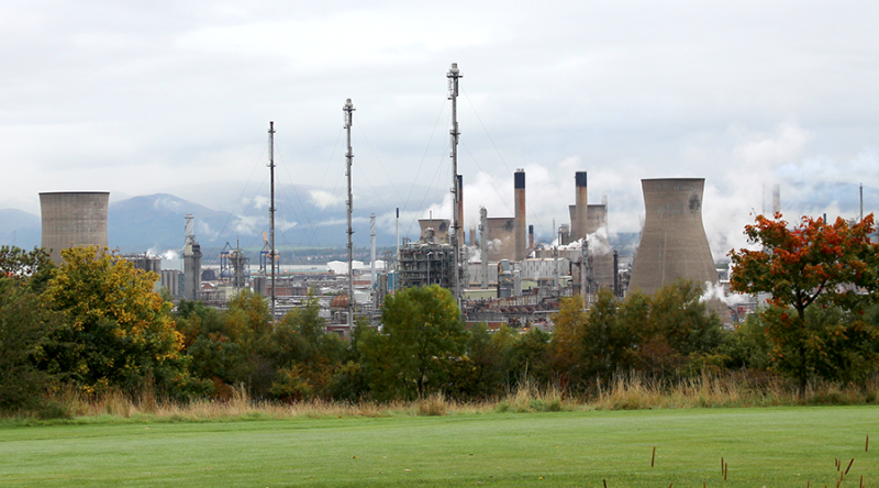 Grangemouth is an identified industrial hub