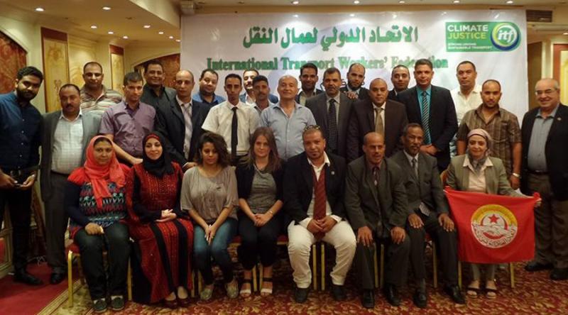 Participants at Cairo climate change seminar