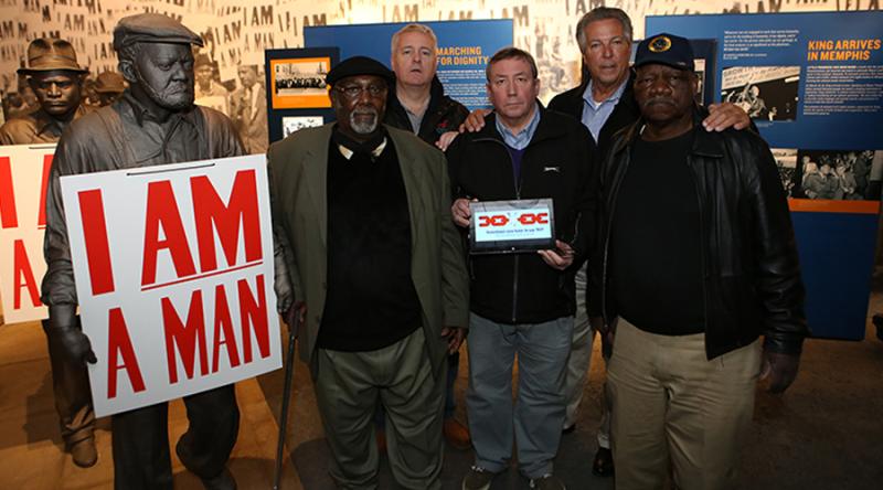 British MPs meet the Memphis strike veterans. Credit: Fred Nye/Teamsters
