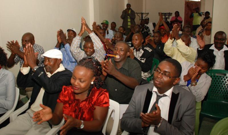 participants in Kenya truck drivers organising workshop