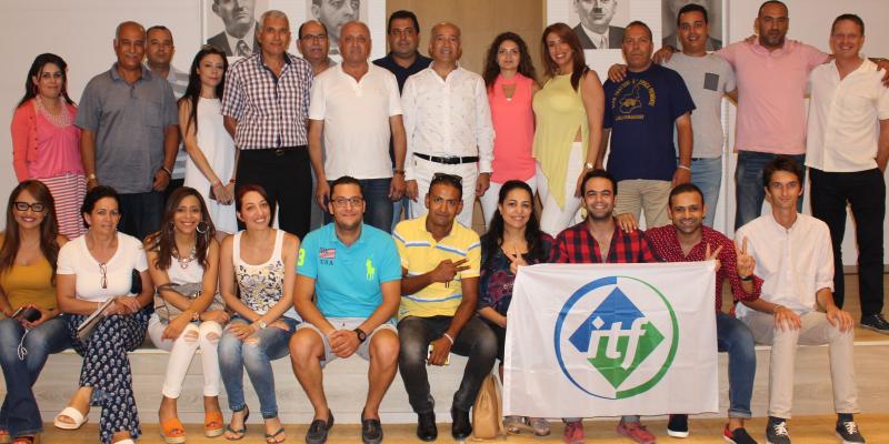 Workers from across transport industries in Tunisia gathered at the workshops