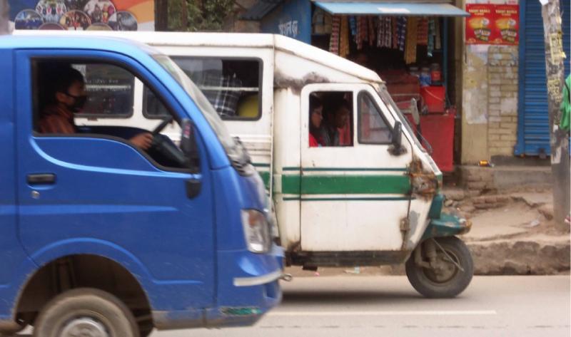 Women tempo drivers in Kathmandu